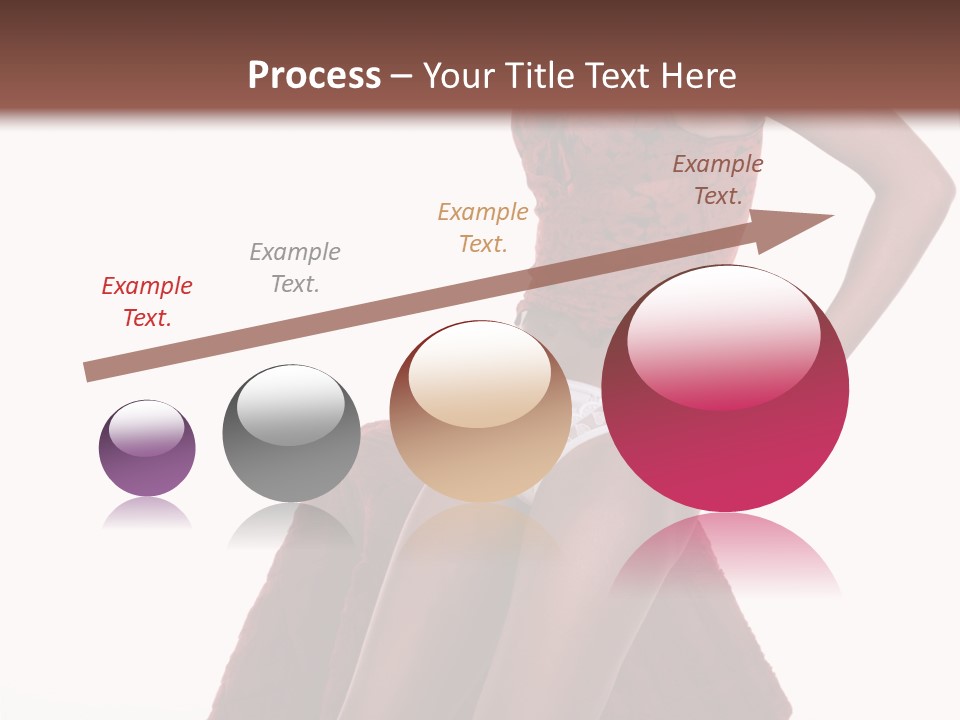 A Woman In A Red Top And White Panties PowerPoint Template