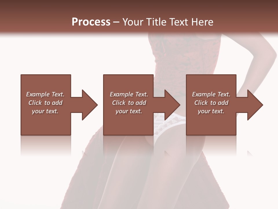 A Woman In A Red Top And White Panties PowerPoint Template