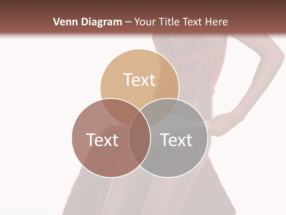 A Woman In A Red Top And White Panties PowerPoint Template