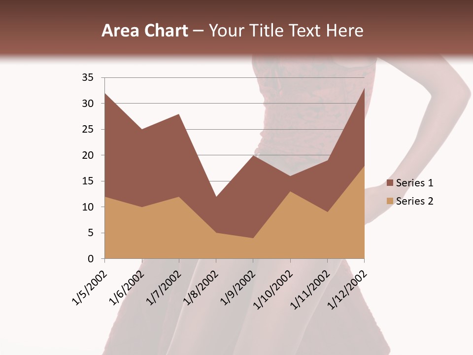 A Woman In A Red Top And White Panties PowerPoint Template