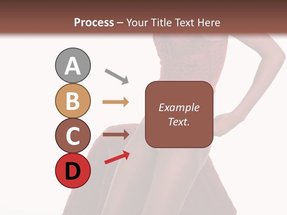 A Woman In A Red Top And White Panties PowerPoint Template