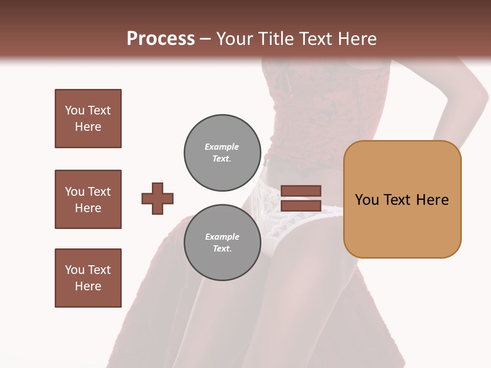 A Woman In A Red Top And White Panties PowerPoint Template