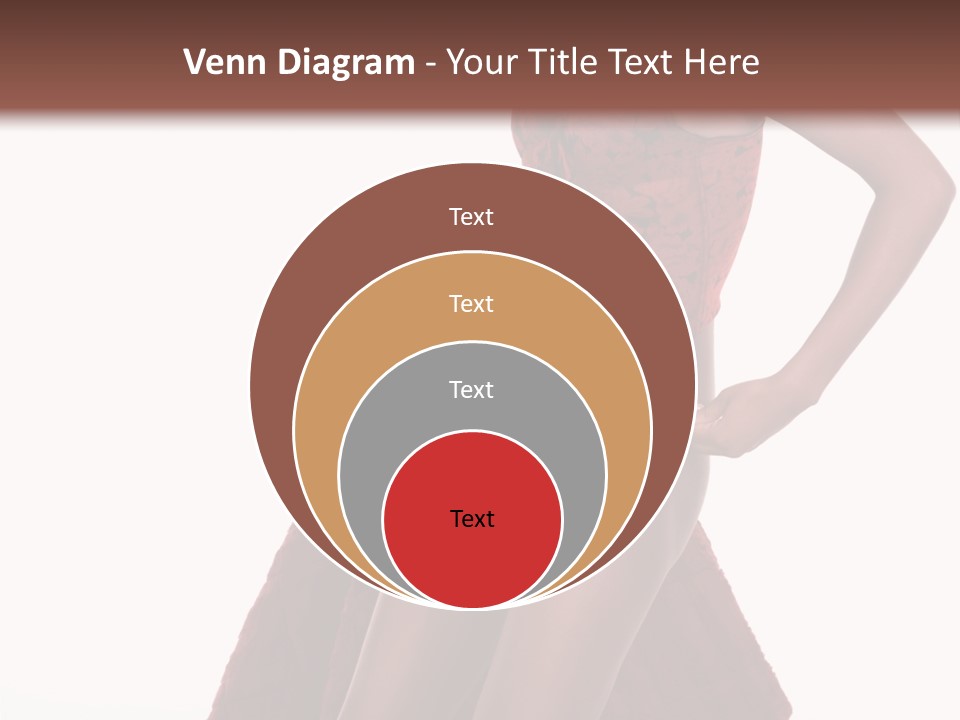 A Woman In A Red Top And White Panties PowerPoint Template