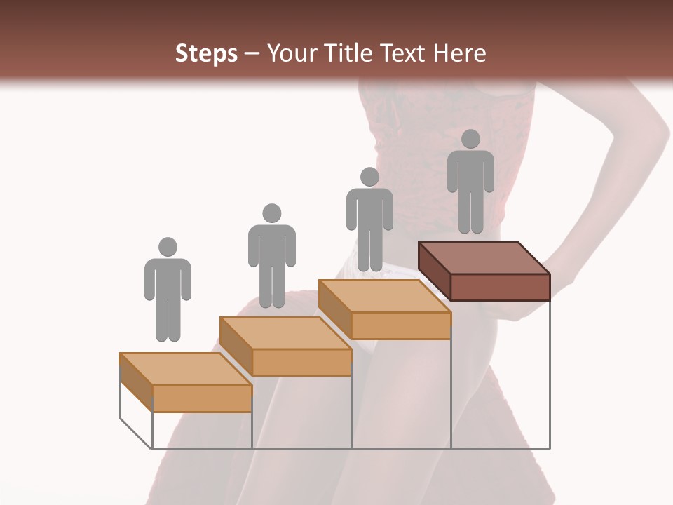 A Woman In A Red Top And White Panties PowerPoint Template