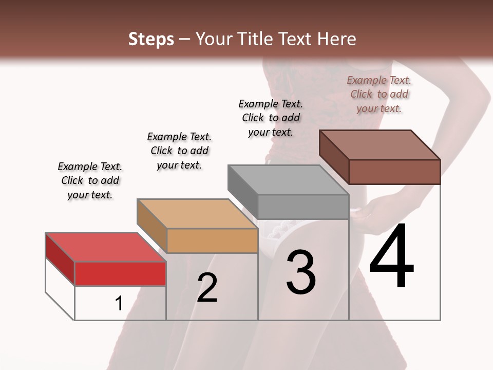 A Woman In A Red Top And White Panties PowerPoint Template