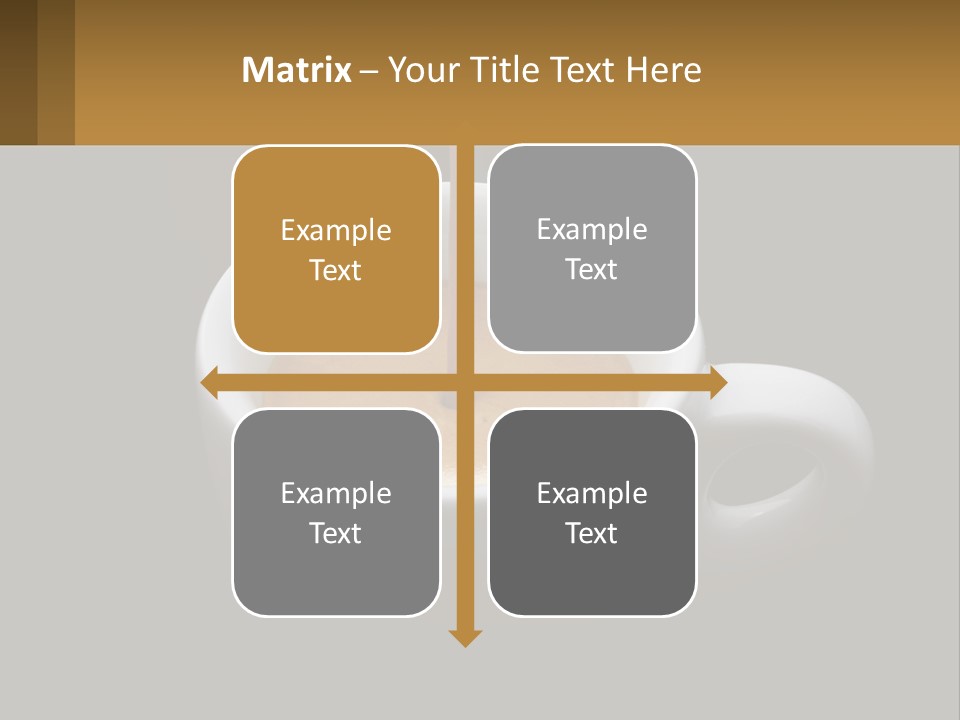 A Cup Of Coffee With A Spoon Sticking Out Of It PowerPoint Template