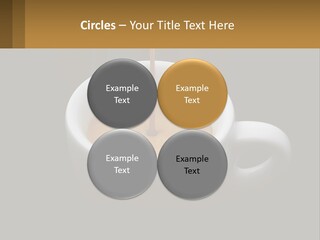 A Cup Of Coffee With A Spoon Sticking Out Of It PowerPoint Template