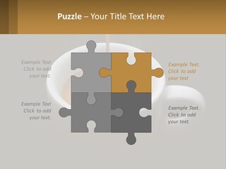 A Cup Of Coffee With A Spoon Sticking Out Of It PowerPoint Template