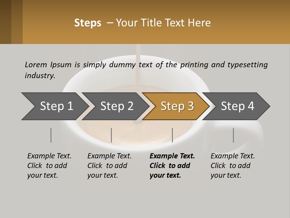 A Cup Of Coffee With A Spoon Sticking Out Of It PowerPoint Template