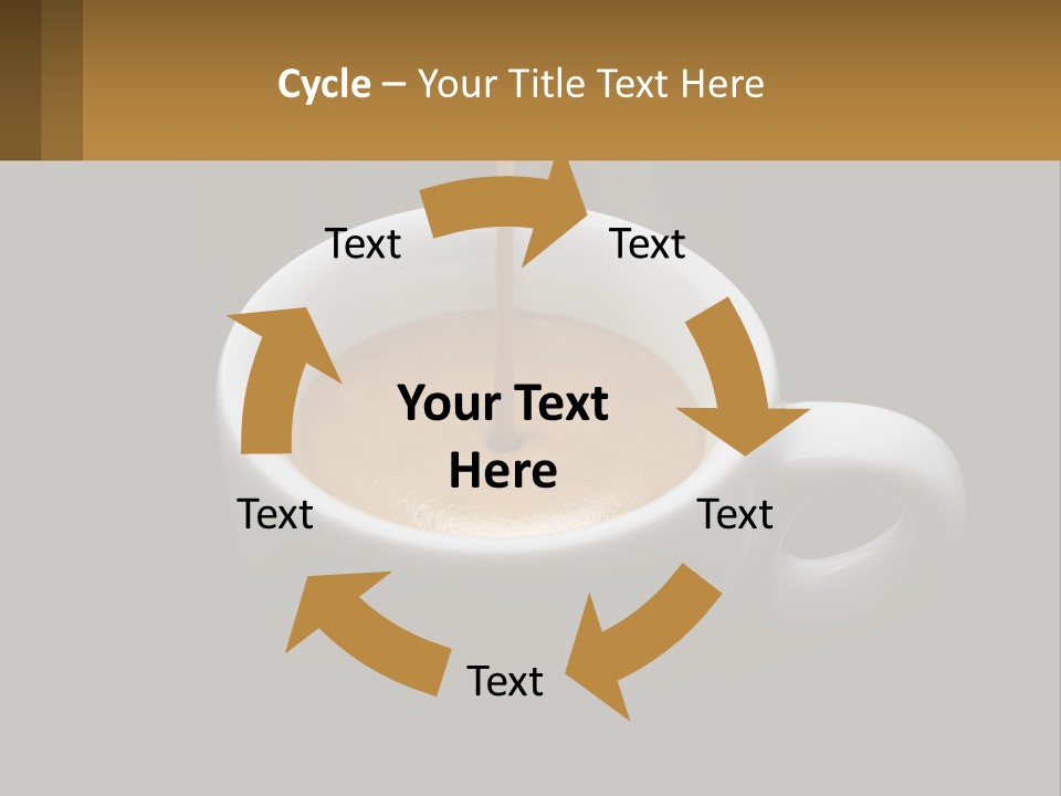 A Cup Of Coffee With A Spoon Sticking Out Of It PowerPoint Template