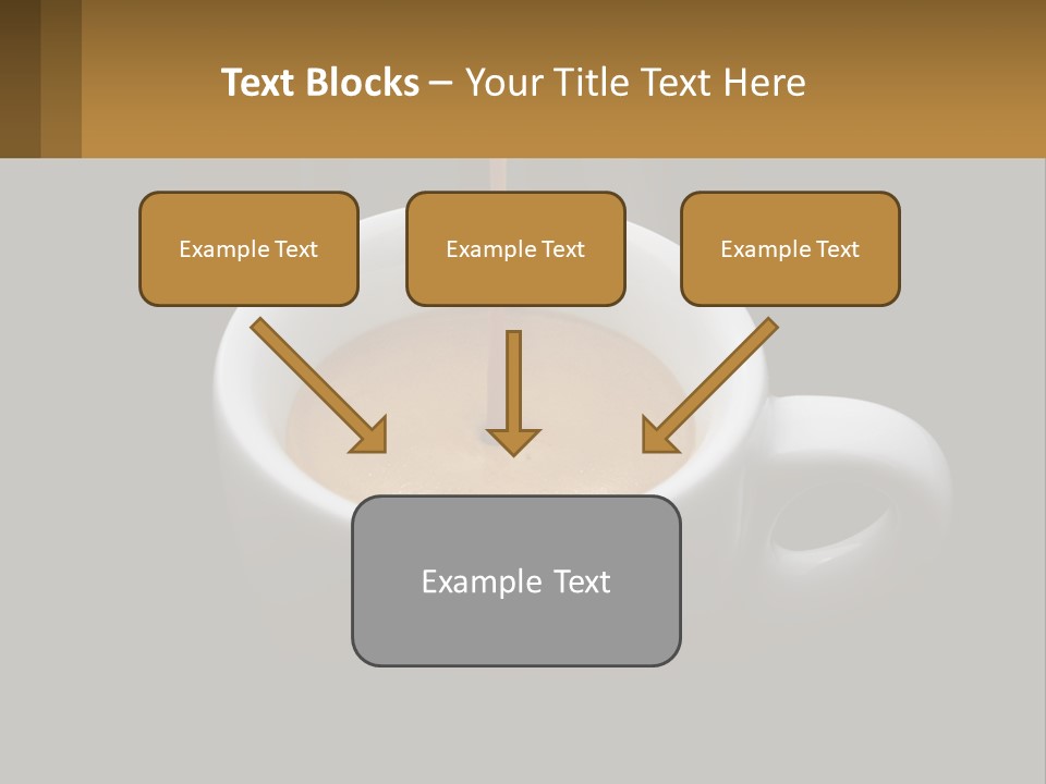 A Cup Of Coffee With A Spoon Sticking Out Of It PowerPoint Template
