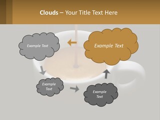 A Cup Of Coffee With A Spoon Sticking Out Of It PowerPoint Template