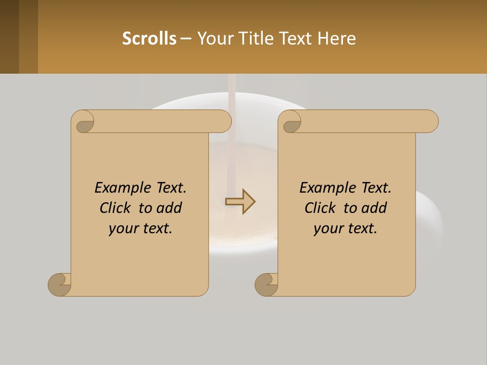 A Cup Of Coffee With A Spoon Sticking Out Of It PowerPoint Template
