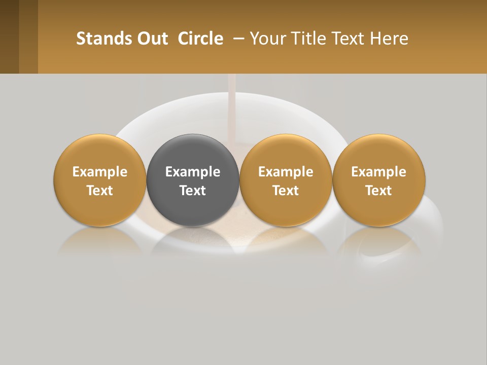 A Cup Of Coffee With A Spoon Sticking Out Of It PowerPoint Template