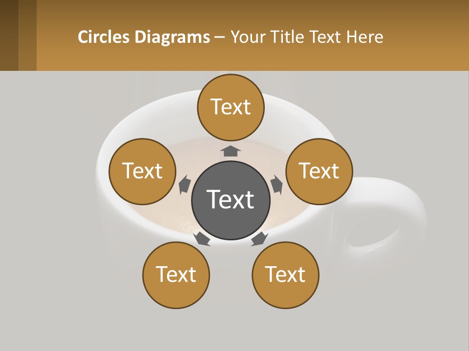 A Cup Of Coffee With A Spoon Sticking Out Of It PowerPoint Template