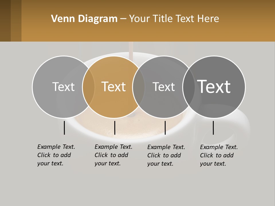 A Cup Of Coffee With A Spoon Sticking Out Of It PowerPoint Template