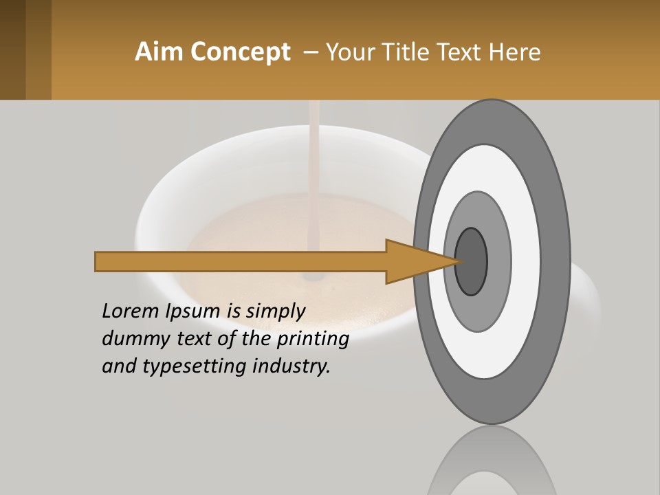 A Cup Of Coffee With A Spoon Sticking Out Of It PowerPoint Template