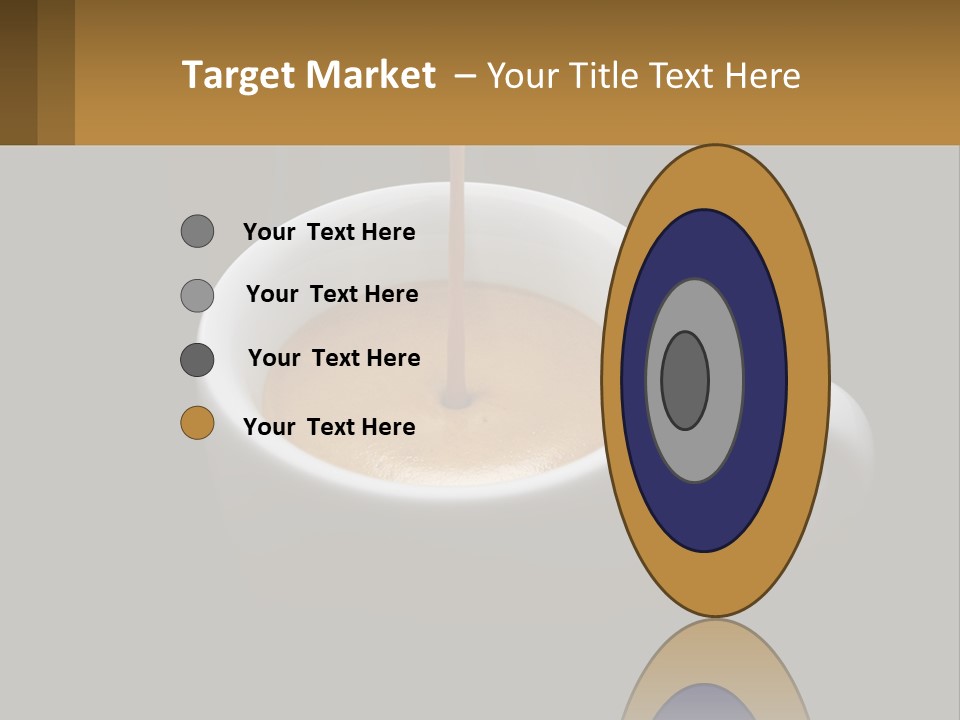 A Cup Of Coffee With A Spoon Sticking Out Of It PowerPoint Template