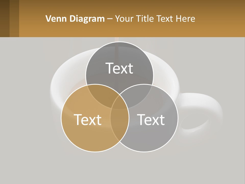 A Cup Of Coffee With A Spoon Sticking Out Of It PowerPoint Template