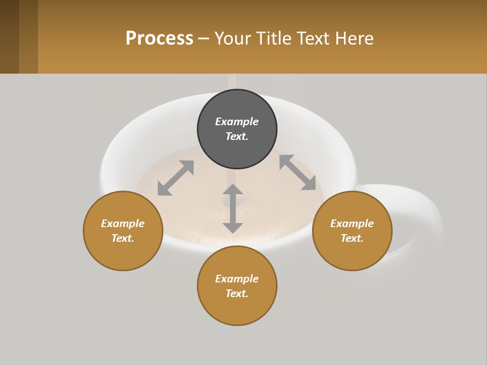 A Cup Of Coffee With A Spoon Sticking Out Of It PowerPoint Template