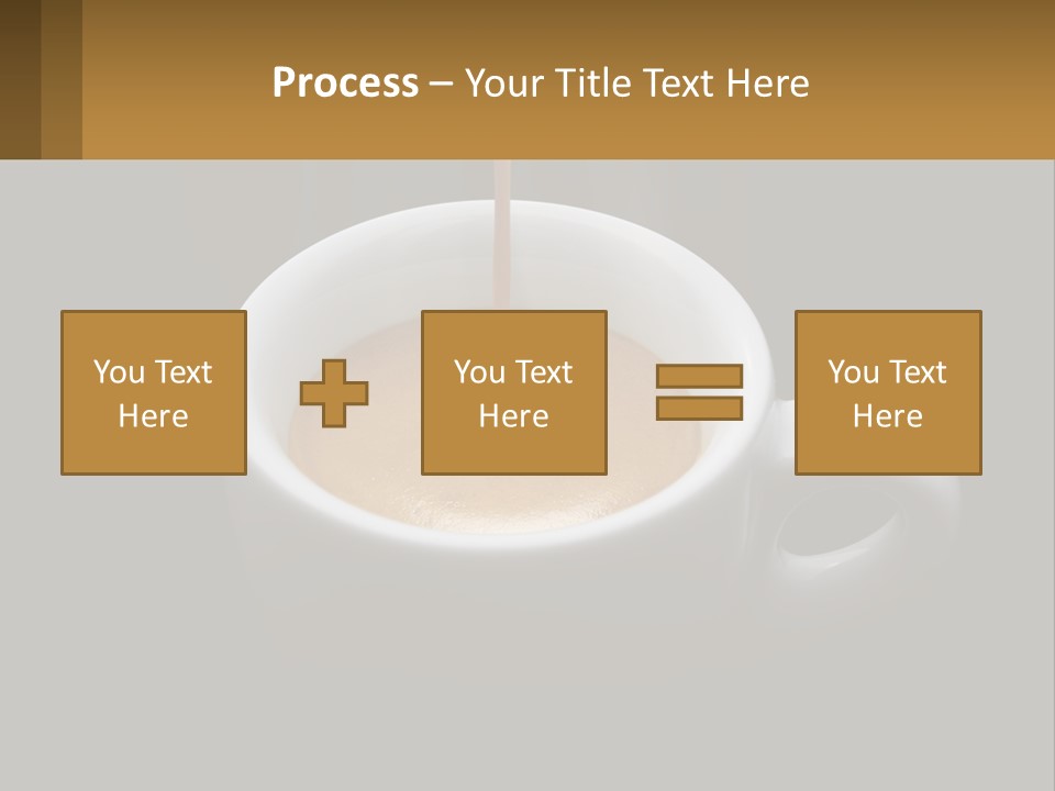 A Cup Of Coffee With A Spoon Sticking Out Of It PowerPoint Template