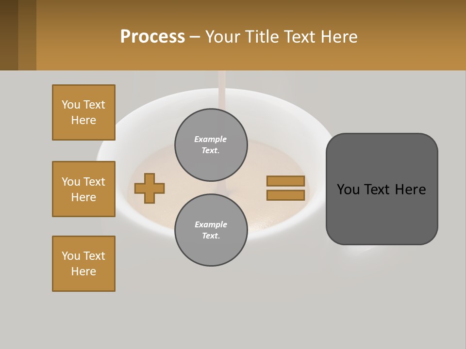 A Cup Of Coffee With A Spoon Sticking Out Of It PowerPoint Template