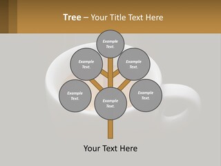 A Cup Of Coffee With A Spoon Sticking Out Of It PowerPoint Template