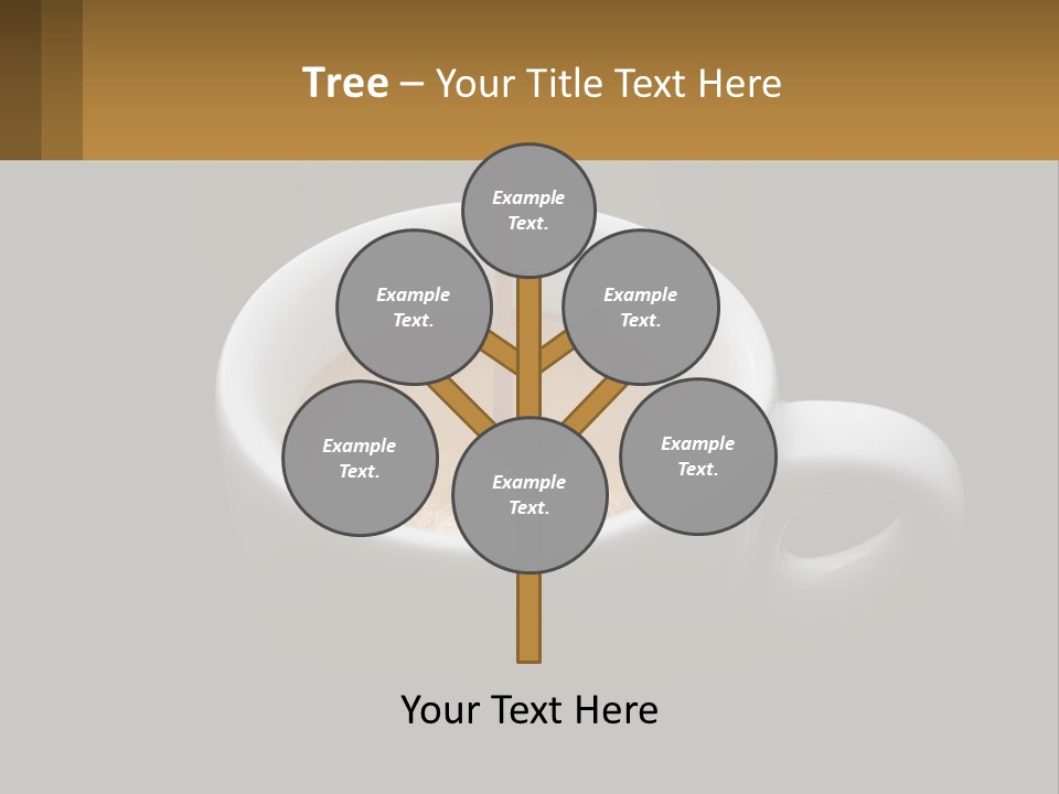 A Cup Of Coffee With A Spoon Sticking Out Of It PowerPoint Template