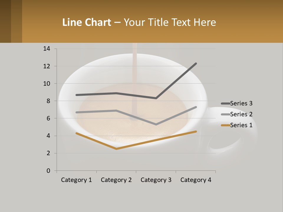 A Cup Of Coffee With A Spoon Sticking Out Of It PowerPoint Template