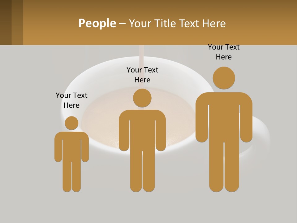 A Cup Of Coffee With A Spoon Sticking Out Of It PowerPoint Template