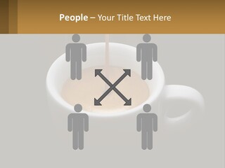 A Cup Of Coffee With A Spoon Sticking Out Of It PowerPoint Template
