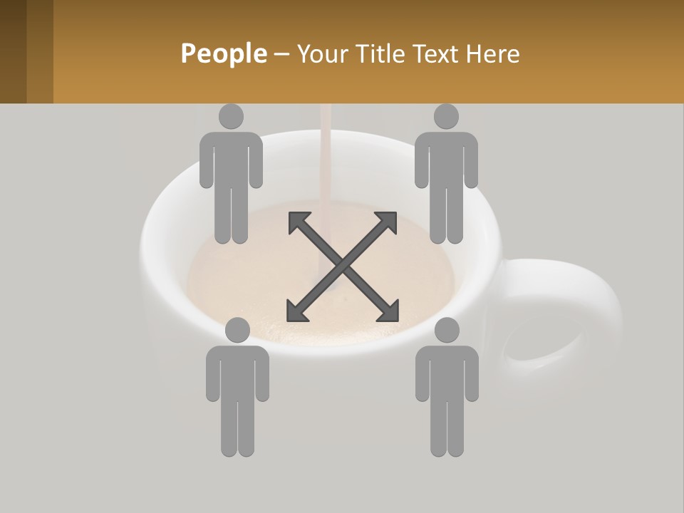 A Cup Of Coffee With A Spoon Sticking Out Of It PowerPoint Template
