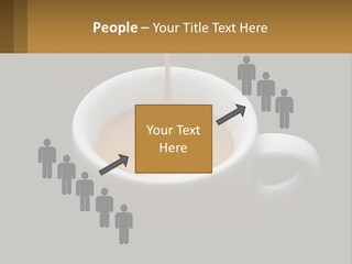 A Cup Of Coffee With A Spoon Sticking Out Of It PowerPoint Template