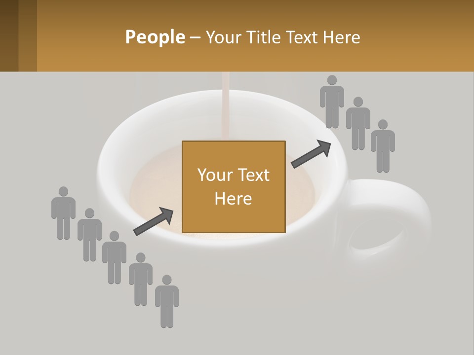 A Cup Of Coffee With A Spoon Sticking Out Of It PowerPoint Template