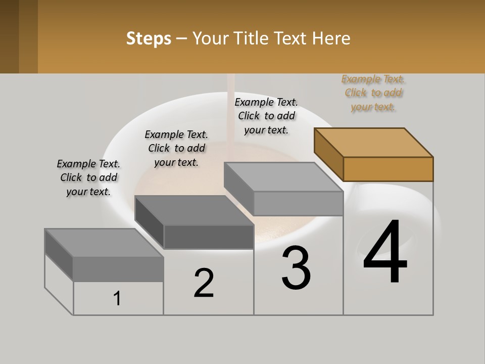 A Cup Of Coffee With A Spoon Sticking Out Of It PowerPoint Template
