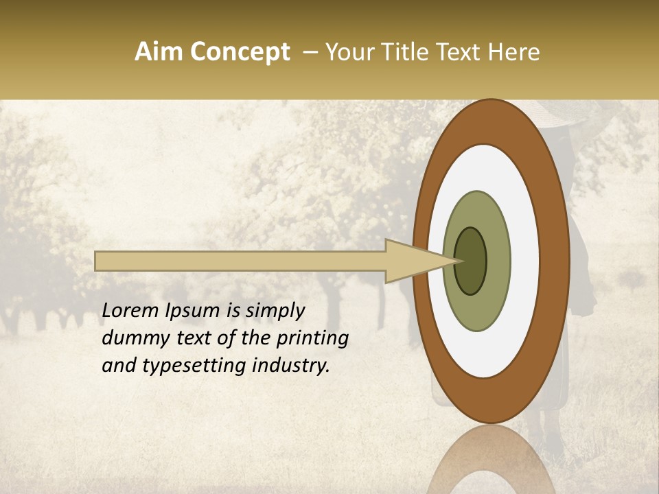 A Woman Carrying A Suitcase In A Field PowerPoint Template