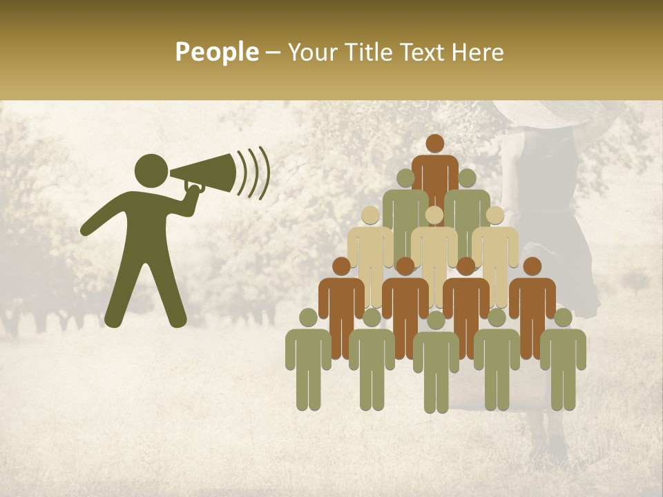 A Woman Carrying A Suitcase In A Field PowerPoint Template