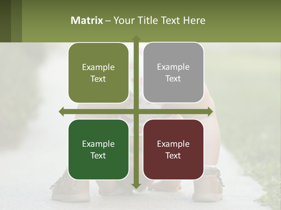 A Baby In A Diaper Doing A Handstand On A Sidewalk PowerPoint Template