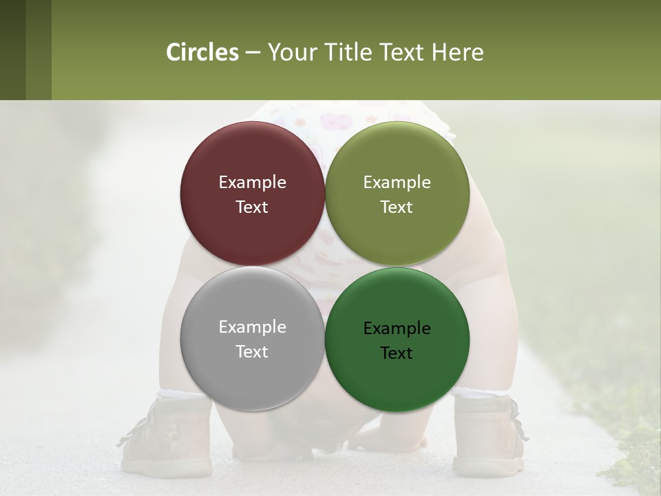 A Baby In A Diaper Doing A Handstand On A Sidewalk PowerPoint Template