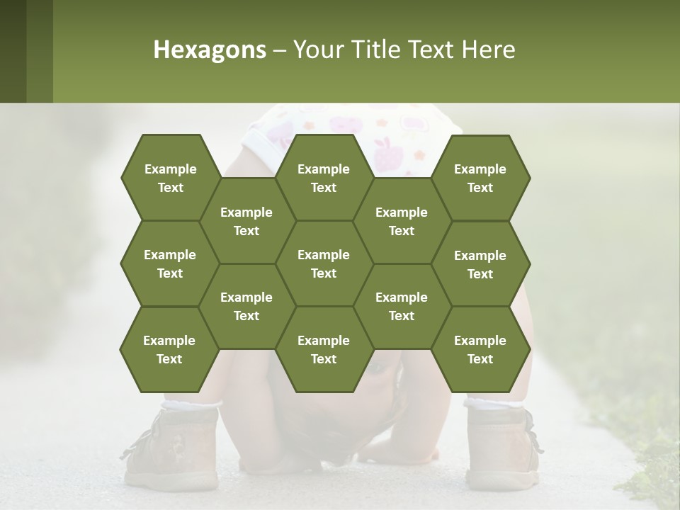 A Baby In A Diaper Doing A Handstand On A Sidewalk PowerPoint Template