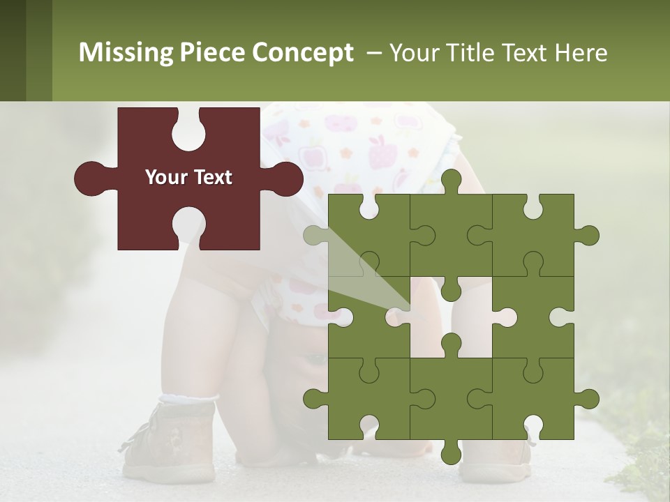 A Baby In A Diaper Doing A Handstand On A Sidewalk PowerPoint Template