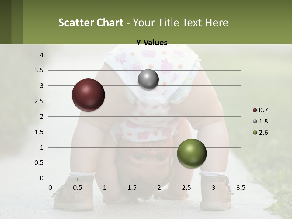 A Baby In A Diaper Doing A Handstand On A Sidewalk PowerPoint Template