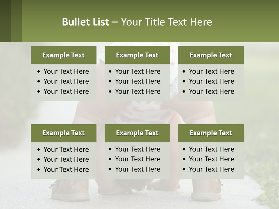 A Baby In A Diaper Doing A Handstand On A Sidewalk PowerPoint Template