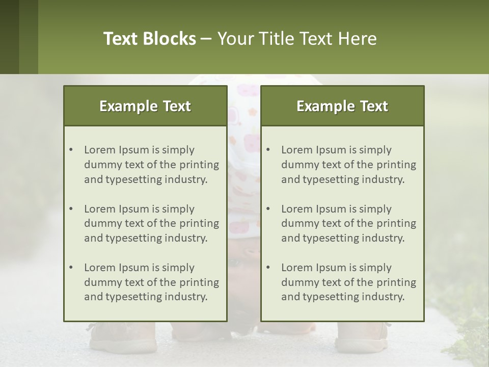 A Baby In A Diaper Doing A Handstand On A Sidewalk PowerPoint Template