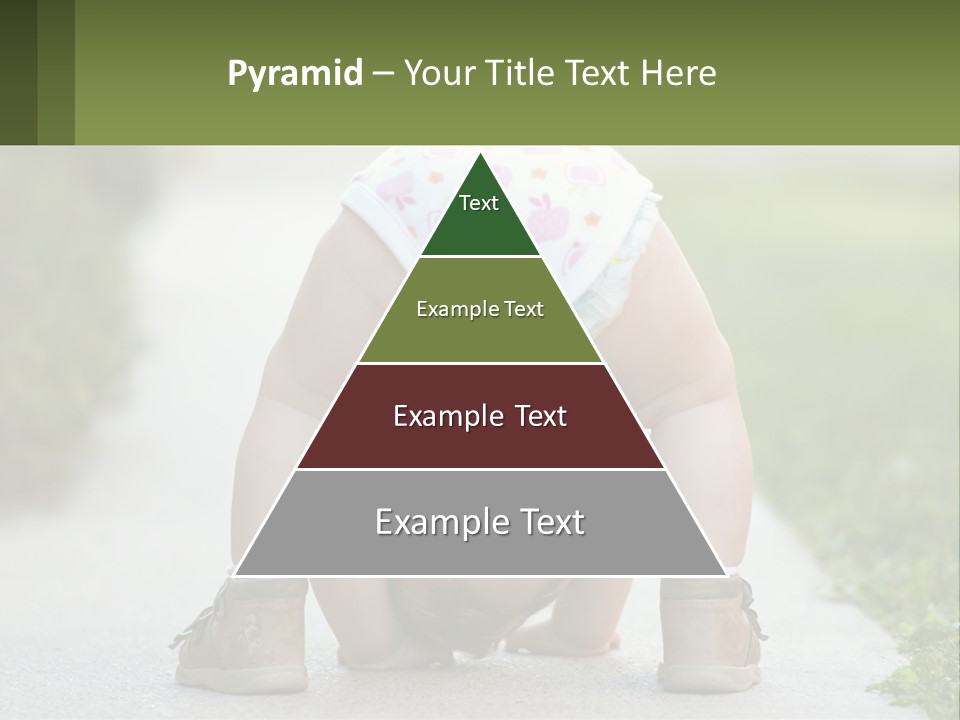 A Baby In A Diaper Doing A Handstand On A Sidewalk PowerPoint Template