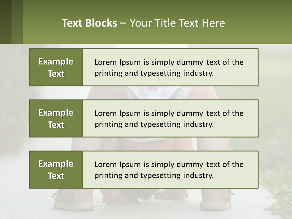A Baby In A Diaper Doing A Handstand On A Sidewalk PowerPoint Template