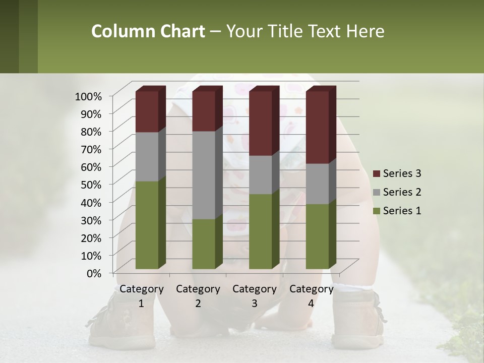 A Baby In A Diaper Doing A Handstand On A Sidewalk PowerPoint Template