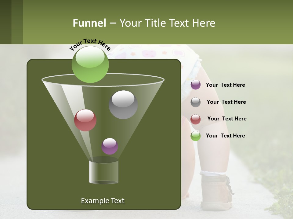 A Baby In A Diaper Doing A Handstand On A Sidewalk PowerPoint Template