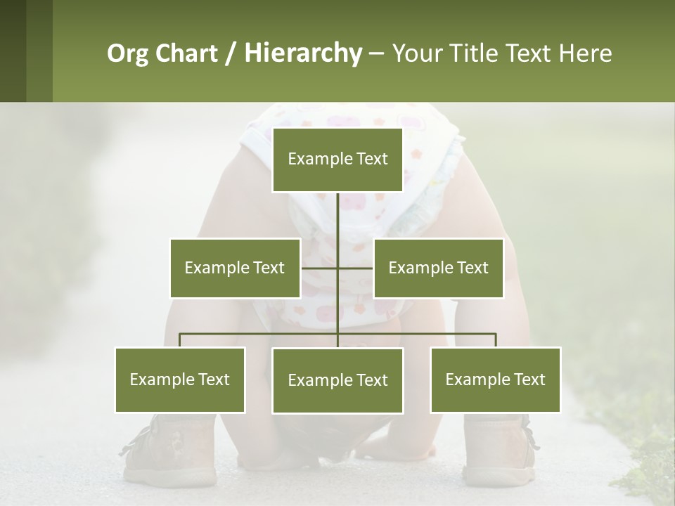 A Baby In A Diaper Doing A Handstand On A Sidewalk PowerPoint Template