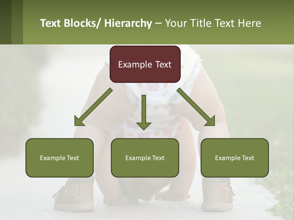 A Baby In A Diaper Doing A Handstand On A Sidewalk PowerPoint Template